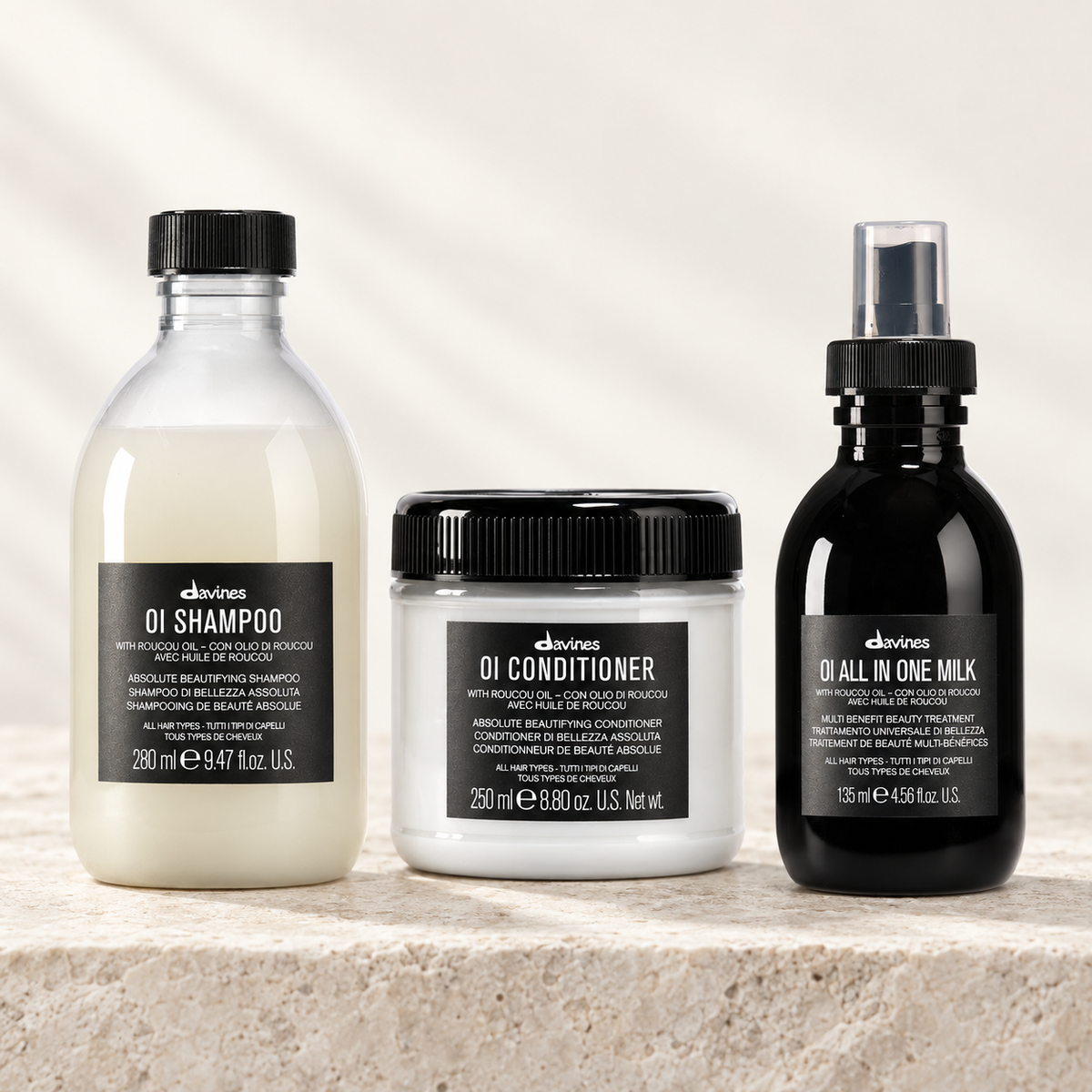 Davines OI Silki og Glans vörupakki